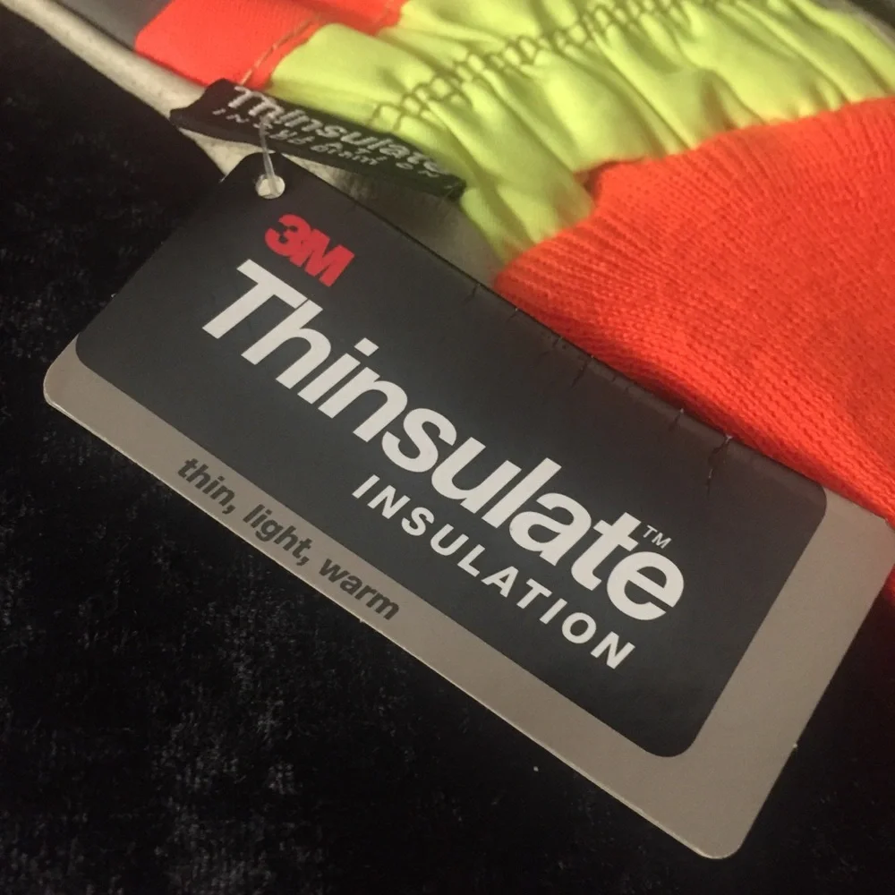 3M Leather XL Thinsulate Reflective Work Gloves NWT
